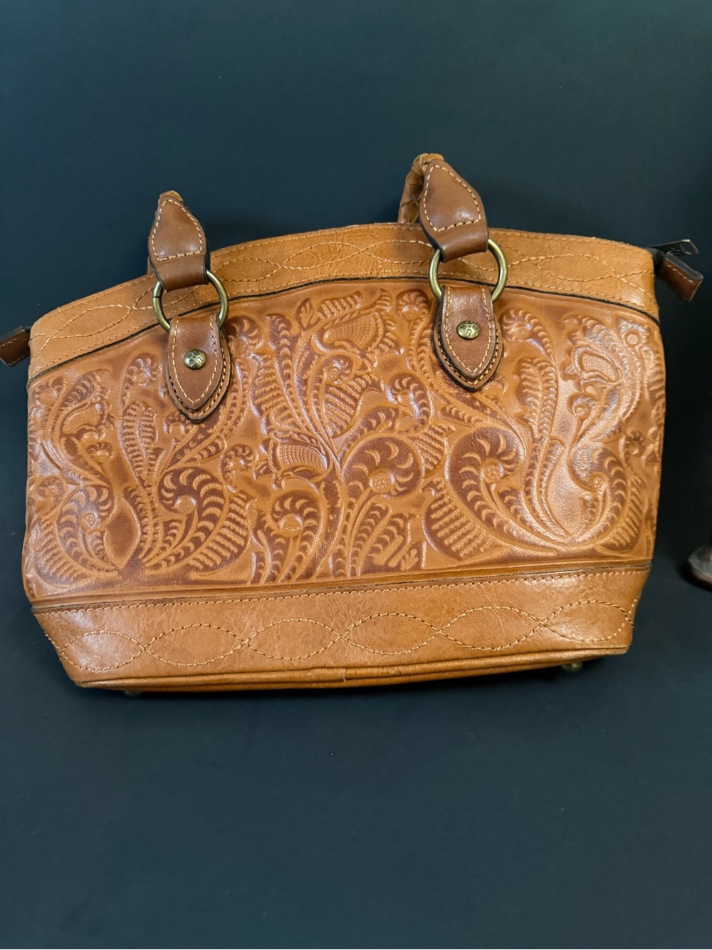 Patricia Nash Embossed Leather Tote Bag